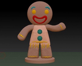 zenzy shrek 3d stampa modello in scultura 3dexport arte biscotti biscotto 3d print model - Mito3D
