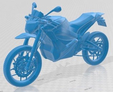 cero zf8 5 imprimible moto automotor pasatiempo micro escala bicicleta motocicleta 3d print model - Mito3D