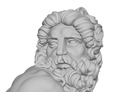 Zeus Tanrı heykel Olimpiyat Olympus din tanrılar Geek Yunan Sanat şekil vermek heykeller Eserleri sanatçılar vücut yarım beden uzunluk tasarım ev 3d print model - Mito3D