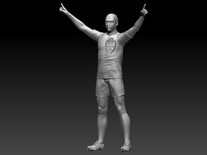 zlatan ibragimovitch 3d impression modèle in homme 3dexport football footballeur joueur football championnat 3d print model - Mito3D