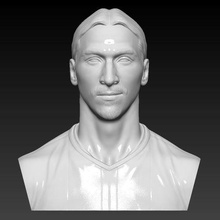 zlatan ibrahimovic jugador busto 3d impresión listo stl expediente modelo in hombre 3dexport galaxia manchester fútbol suecia 3d print model - Mito3D