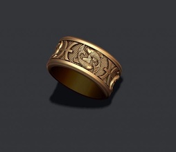 Tierkreis Fische Fisch Ring lite Edelsteine goldener Horoskop Juwel Schmuck Halskette obj Anhänger piscis druckbar Silber stl zbrush Jungfrau Ringe 3d print model - Mito3D