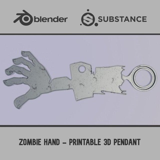 zombi el yazdırılabilir 3d kolye Yazdır model mücevher kuyumcu takı 3dprintable 3dprint baskı 3dprinting Aksesuarlar aksesuar blender hediye madde korkutucu ölü ürkütücü 3d print model - Mito3D
