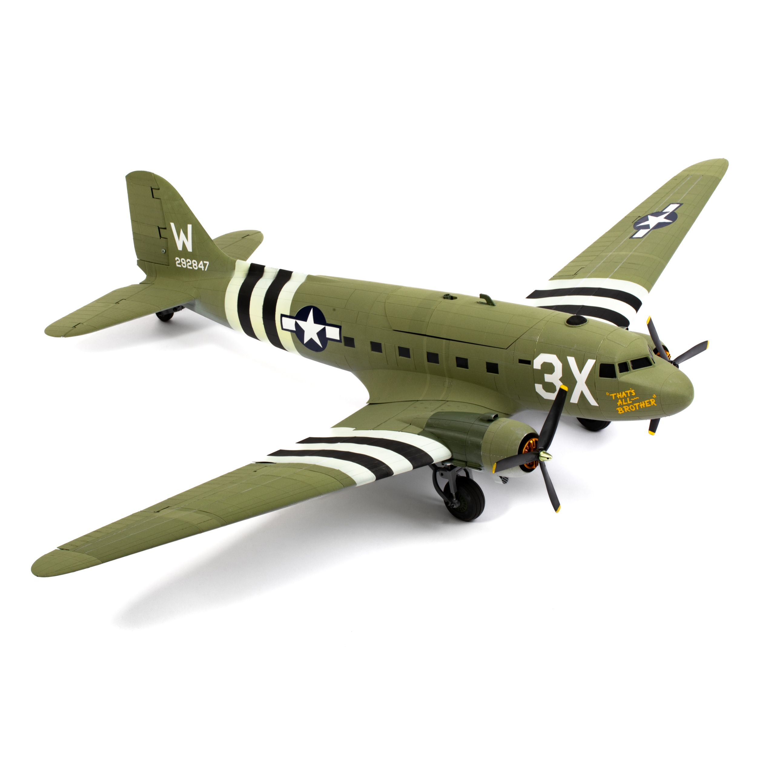 douglas dc 3 c 47 dakota 3dlabprint rc aria aereo 3D print model - Mito3D