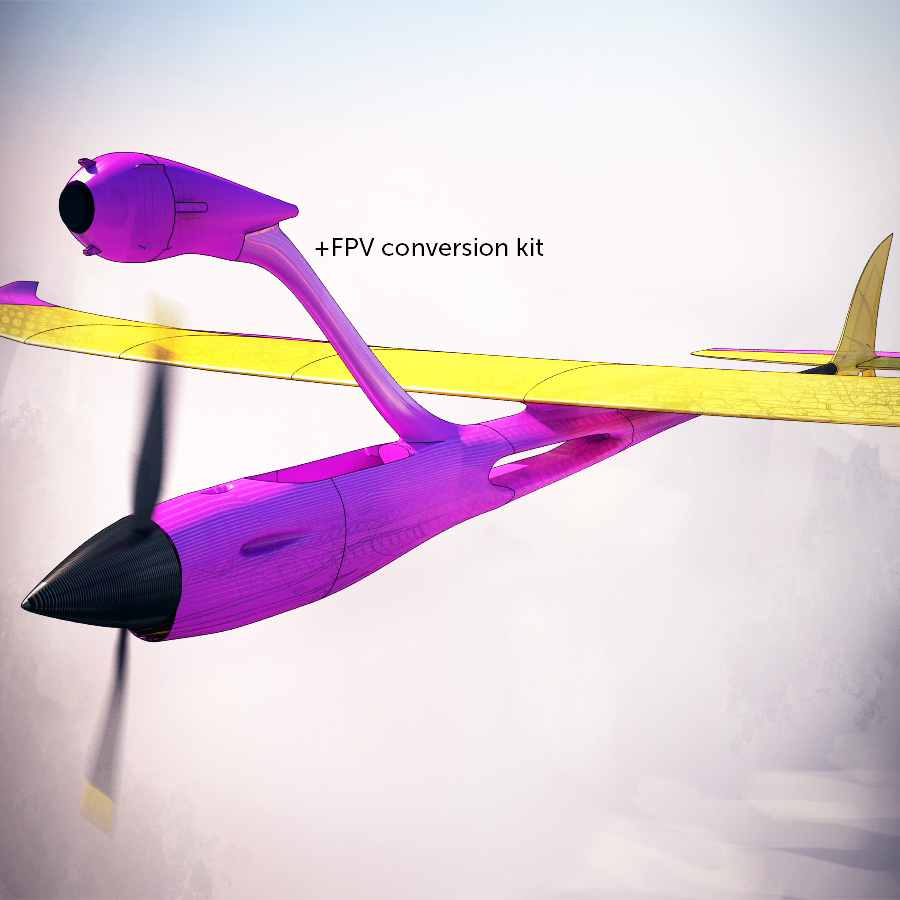 easymax 001 3dlabprint rc air avion 3D print model - Mito3D