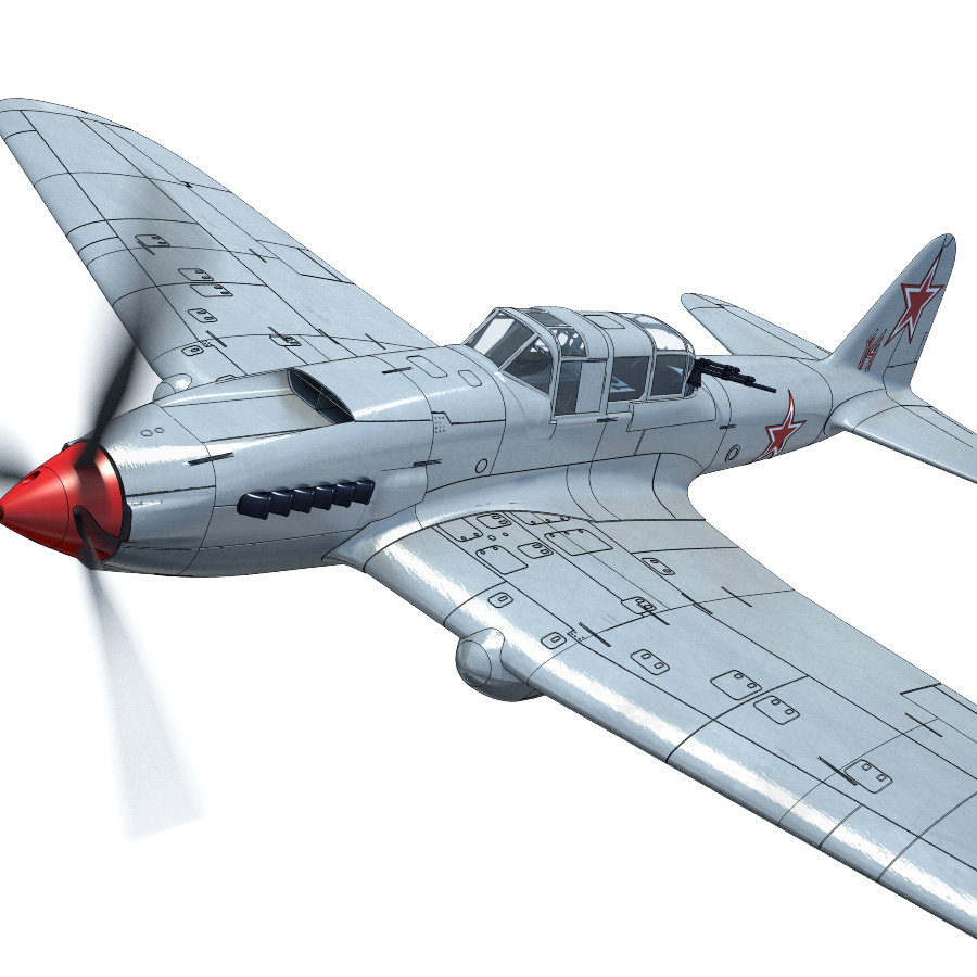 il-2 m3 sturmovik 3dlabprint rc air plane 3D print model - Mito3D