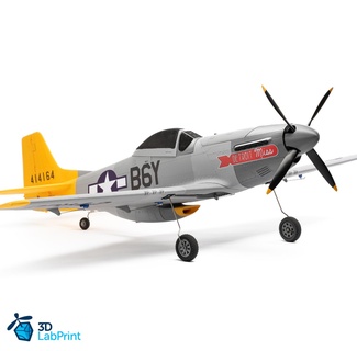 norte americano p 51d mustang 3dlabprint Rc ar avião 3d print model - Mito3D