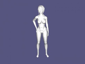 2b in a swimsuit toys games 3d print model - Mito3D