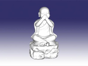 3 monjes arte escultura 3d print model - Mito3D