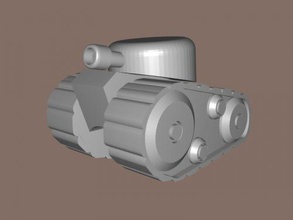 3d serbatoio gratuita modello - scaricare il file stl I giocattoli Macchine piccolo carro armato giocattolo 3d print model - Mito3D