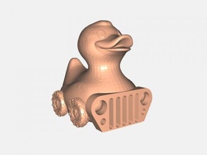 jeep canard jouets animaux 3d print model - Mito3D