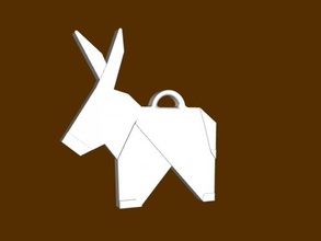 donkey origami free 3d model - download stl file Fashion Accessories 3d print model - Mito3D