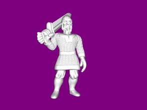 nordico guerriero gratuito 3d modello Scarica stl file giocattoli 3d print model - Mito3D