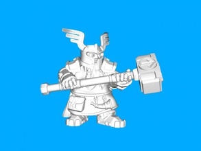 warhammer dwarf toys games 3d print model - Mito3D