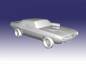 dodge challenger free 3d model - download stl file Toys Machinery 3d print model - Mito3D