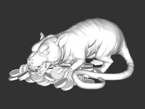 gigante rato livre 3d modelo baixar stl Arquivo brinquedos animais 3d print model - Mito3D