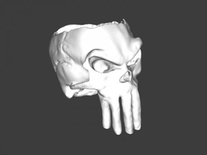 spaventoso cranio ciotola casa cucina 3d print model - Mito3D