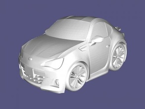subaru brz juguetes maquinaria 3d print model - Mito3D