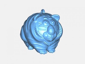 blu acqua tigre gratuito 3d modello Scarica stl file giocattoli animali 3d print model - Mito3D