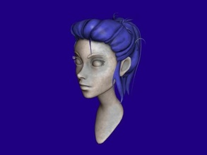 female head free 3d model - download obj file Art Sculpture 3d print model - Mito3D