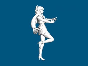 mujer in falda juguetes personas 3d print model - Mito3D