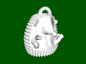 keychain hedgehog free 3d model - download stl file Toys Animals 3d print model - Mito3D