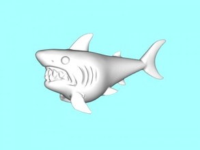 Fett Hai frei 3d Modell download stl Datei Spielzeuge Tiere 3d print model - Mito3D
