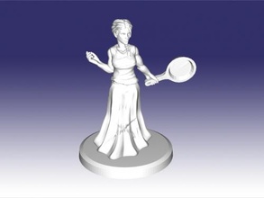 Mädchen Brat Pfanne frei 3d Modell download stl Datei Spielzeuge 3d print model - Mito3D