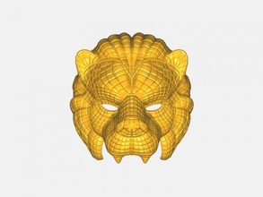 vip lion masque jouets films 3d print model - Mito3D