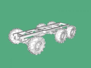 LKW Chassis frei 3d Modell download stl Datei Spielzeuge Maschinen 3d print model - Mito3D