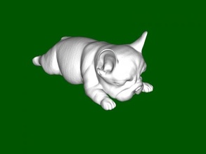sleeping puppy obj toys animals 3d print model - Mito3D