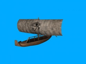 egyptian boat free 3d model - download obj file Toys Machinery 3d print model - Mito3D