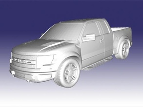 vado f 150 raptor gratis 3d modelo descargar stl expediente juguetes maquinaria 3d print model - Mito3D