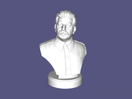 busto of joseph stalin arte escultura 3D print model - Mito3D