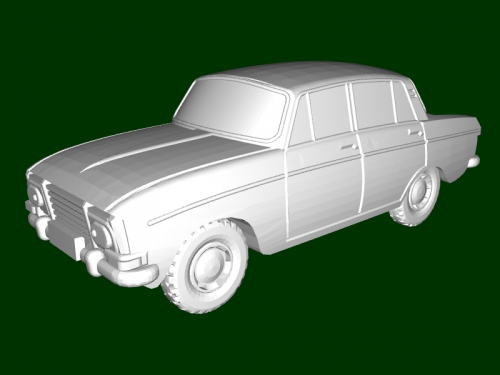 moskvich 412 libre 3d modèle Télécharger stl fichier jouets machinerie 3D print model - Mito3D