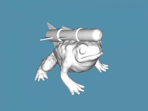 toad rocket free 3d model - download stl file Toys Animals 3d print model - Mito3D