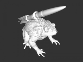 missile toad free 3d model - download stl file Toys Animals 3d print model - Mito3D