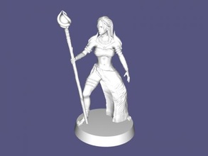 attacking sorceress free 3d model - download stl file Toys People 3d print model - Mito3D