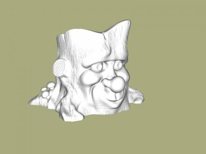 tree face pot free 3d model - download stl file Home Interior 3d print model - Mito3D