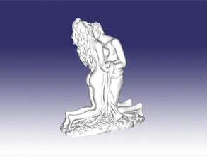 sevgililer sanat heykel 3d print model - Mito3D