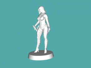 girl assassin toys people 3d print model - Mito3D