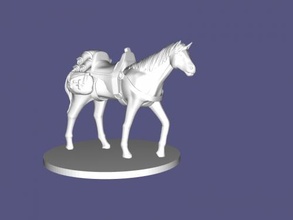 horse saddlebags toys animals 3d print model - Mito3D