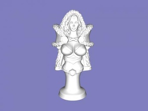crystal maiden bust free 3d model - download stl file Toys Games 3d print model - Mito3D