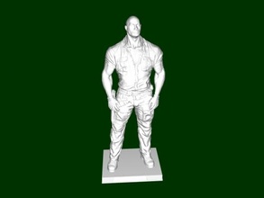 dwayne rock johnson juguetes personas 3d print model - Mito3D