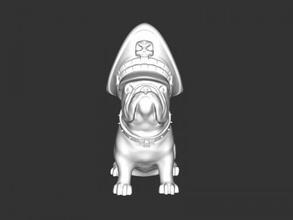 commissar bulldog free 3d model - download stl file Toys Animals 3d print model - Mito3D