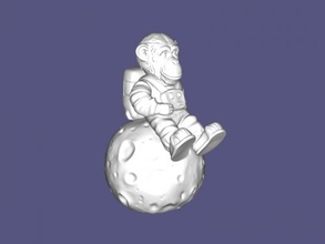 monkey astronaut free 3d model - download stl file Toys Animals 3d print model - Mito3D