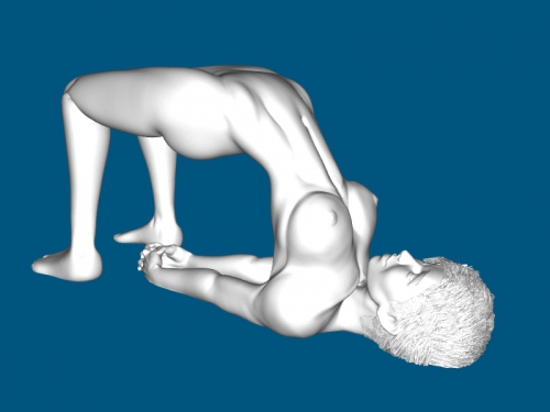 donna yoga giocattoli 3D print model - Mito3D