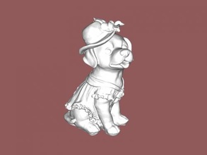 niedlich Hund frei 3d Modell download stl Datei Spielzeuge Tiere 3d print model - Mito3D