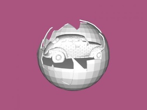 car ball free 3d model - download stl file Home Accessories 3d print model - Mito3D