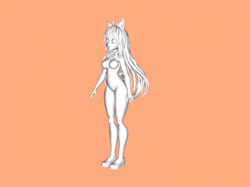 carrera vtuber gratis 3d modelo descargar obj expediente juguetes caricaturas 3D print model - Mito3D